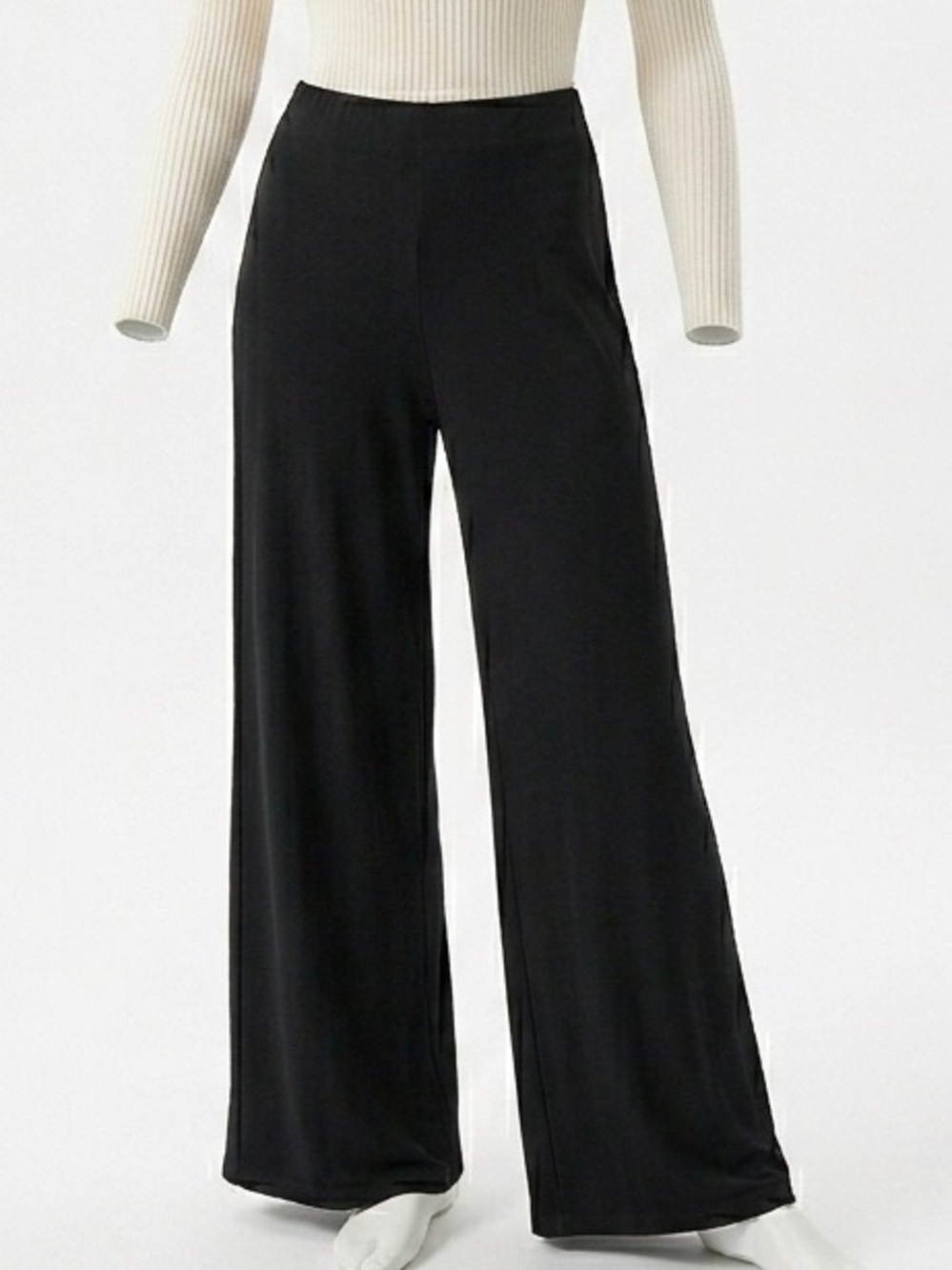 J. Jill Wearever Black Full Leg Stretch Pants M  #TravelKnit #Minimalist